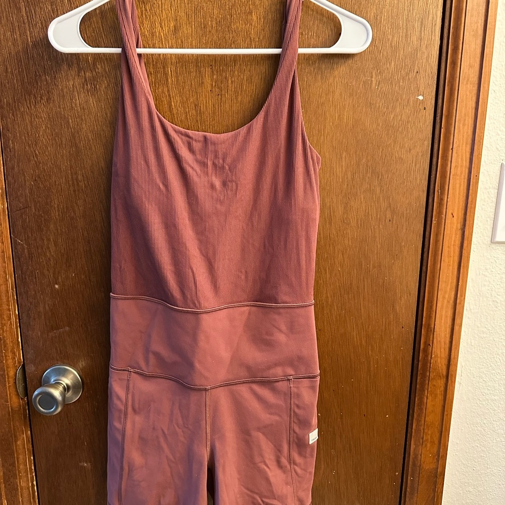 Vuori Mauve Tank Jumpsuit Romper